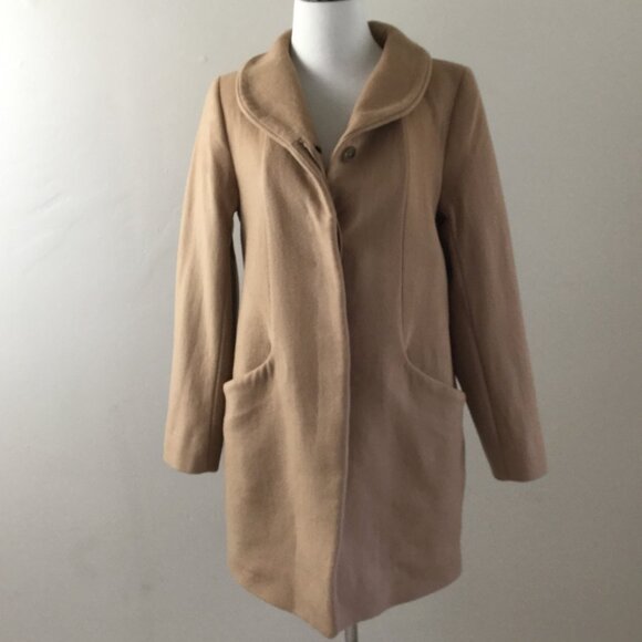 Aritzia Wilfred The Cocoon Wool Camel Coat s - Picture 12 of 15